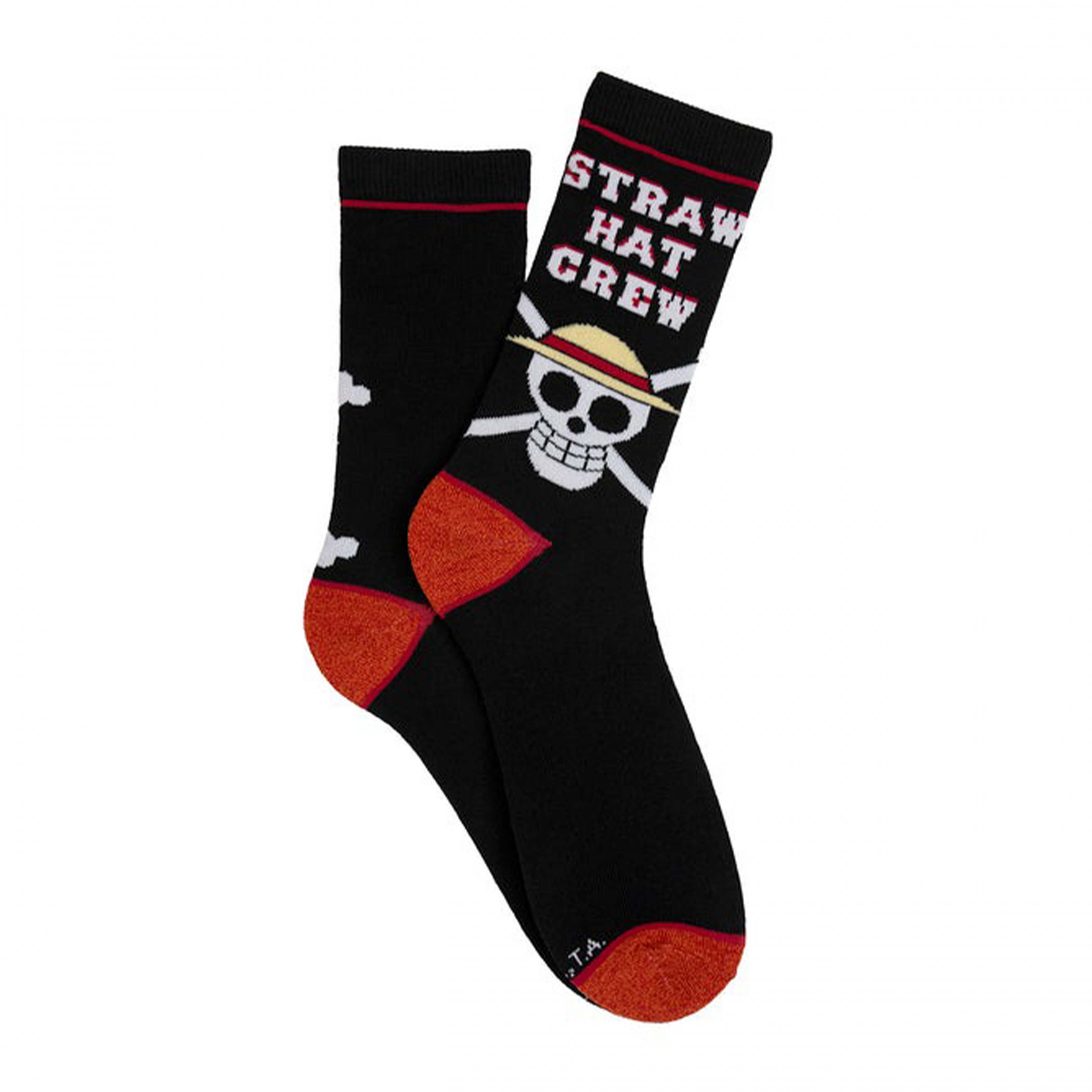 One Piece Straw Hat Pirates Crew Socks